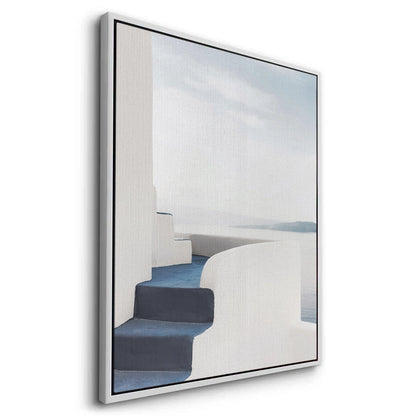 Santorini Blue Stairs - Canvas