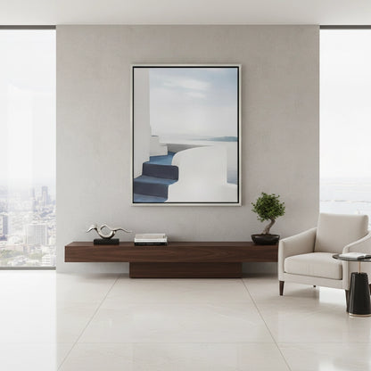 Santorini Blue Stairs - Canvas