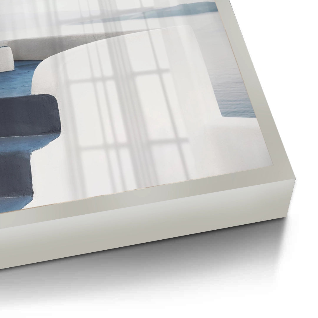 2Santorini Blue Stairs - Fine Art