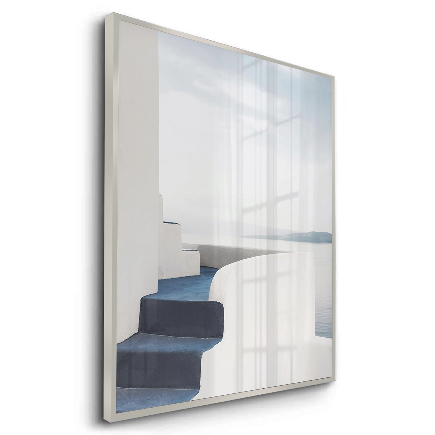 2Santorini Blue Stairs - Fine Art