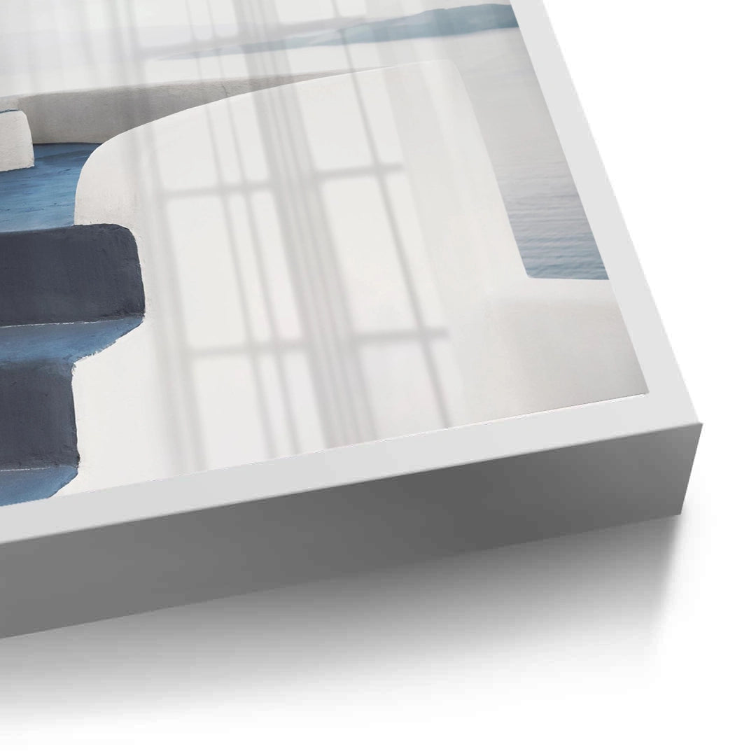 2Santorini Blue Stairs - Fine Art