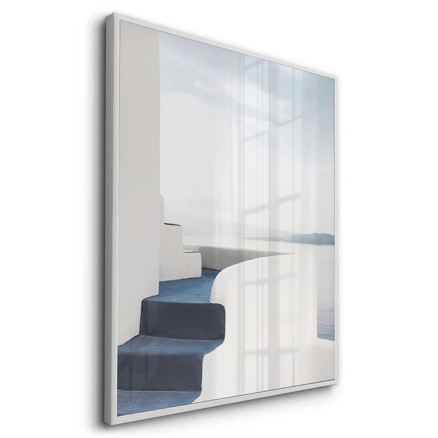 2Santorini Blue Stairs - Fine Art
