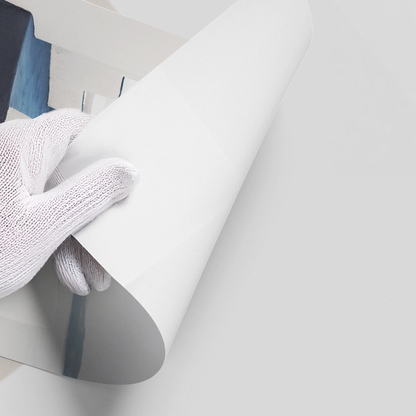 Santorini Blue Stairs - Poster