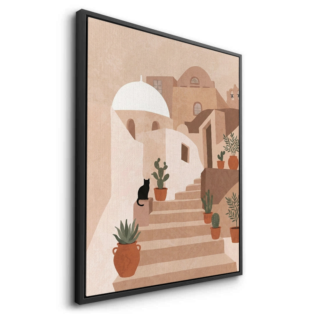 2Santorini Stairway - Canvas