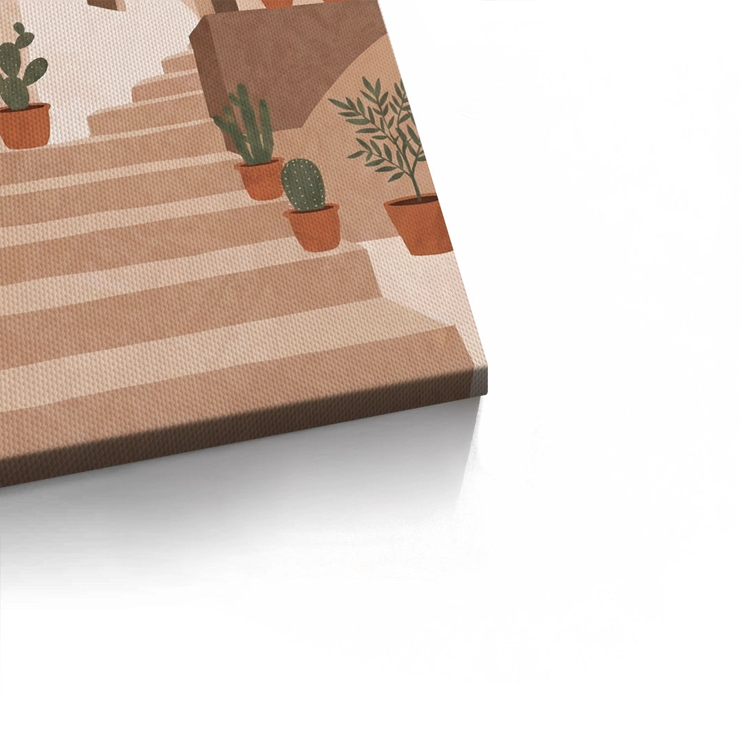 2Santorini Stairway - Canvas
