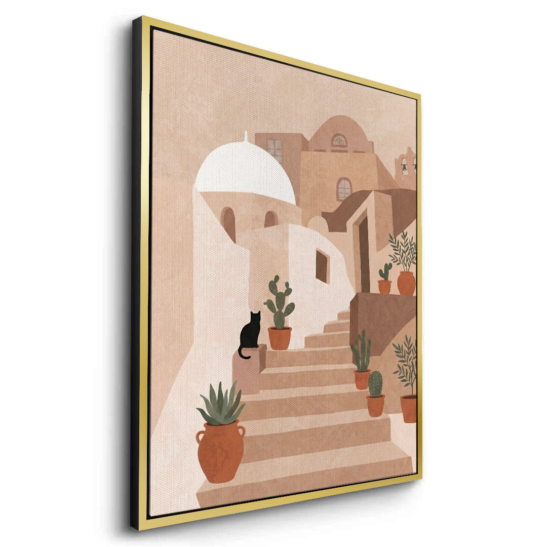2Santorini Stairway - Canvas