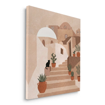 Santorini Stairway - Canvas