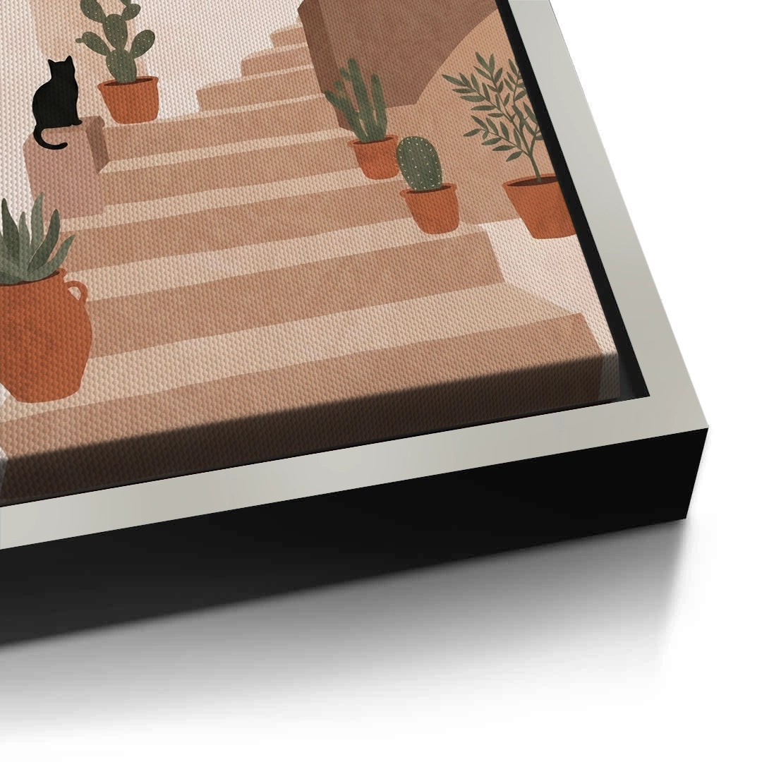 2Santorini Stairway - Canvas