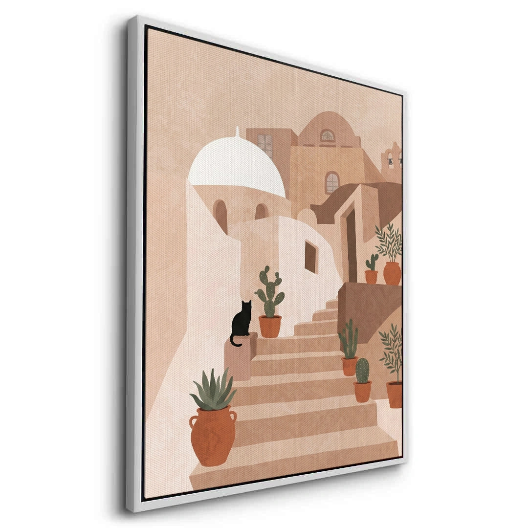 2Santorini Stairway - Canvas