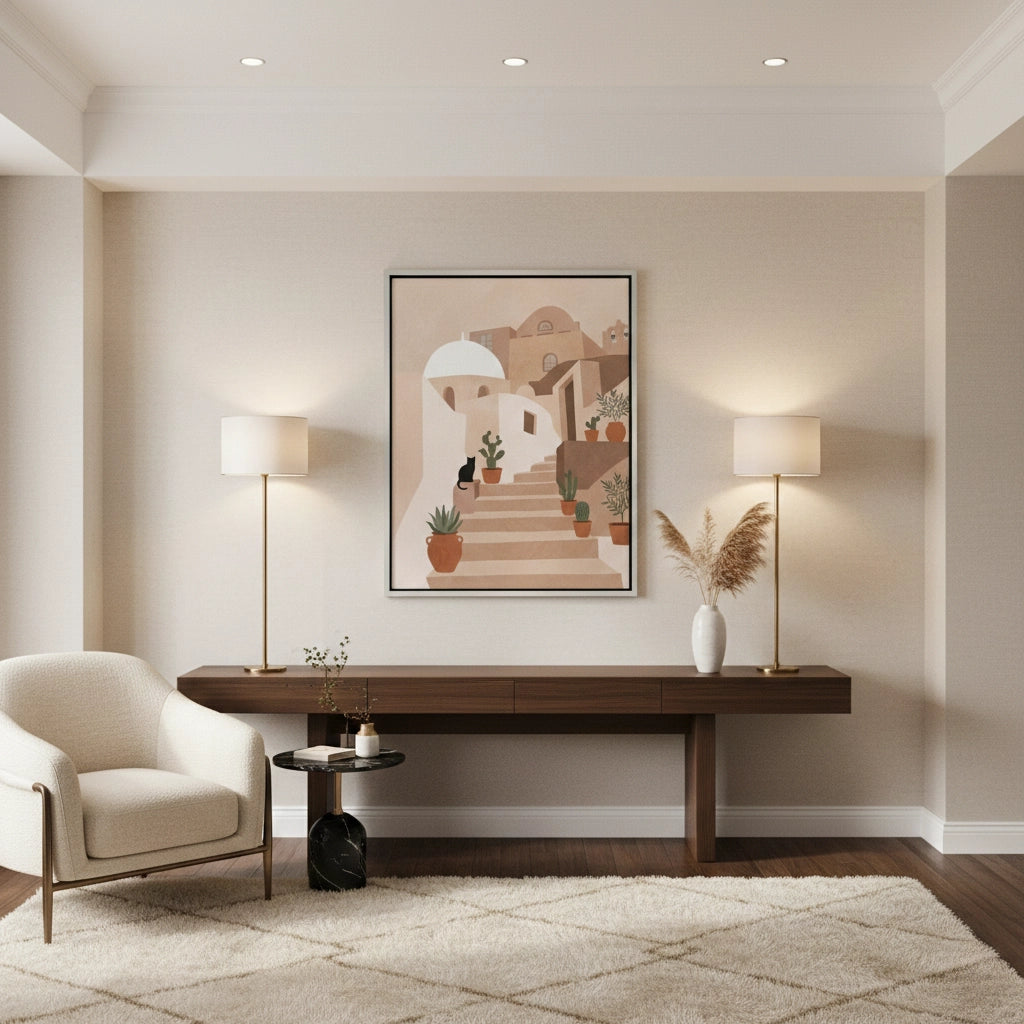 2Santorini Stairway - Canvas