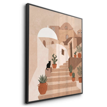 Santorini Stairway - Fine Art