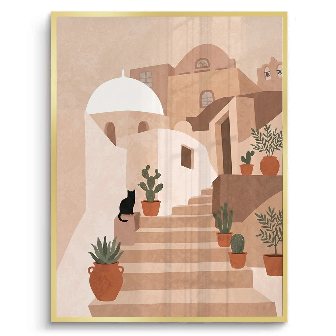 2Santorini Stairway - Fine Art