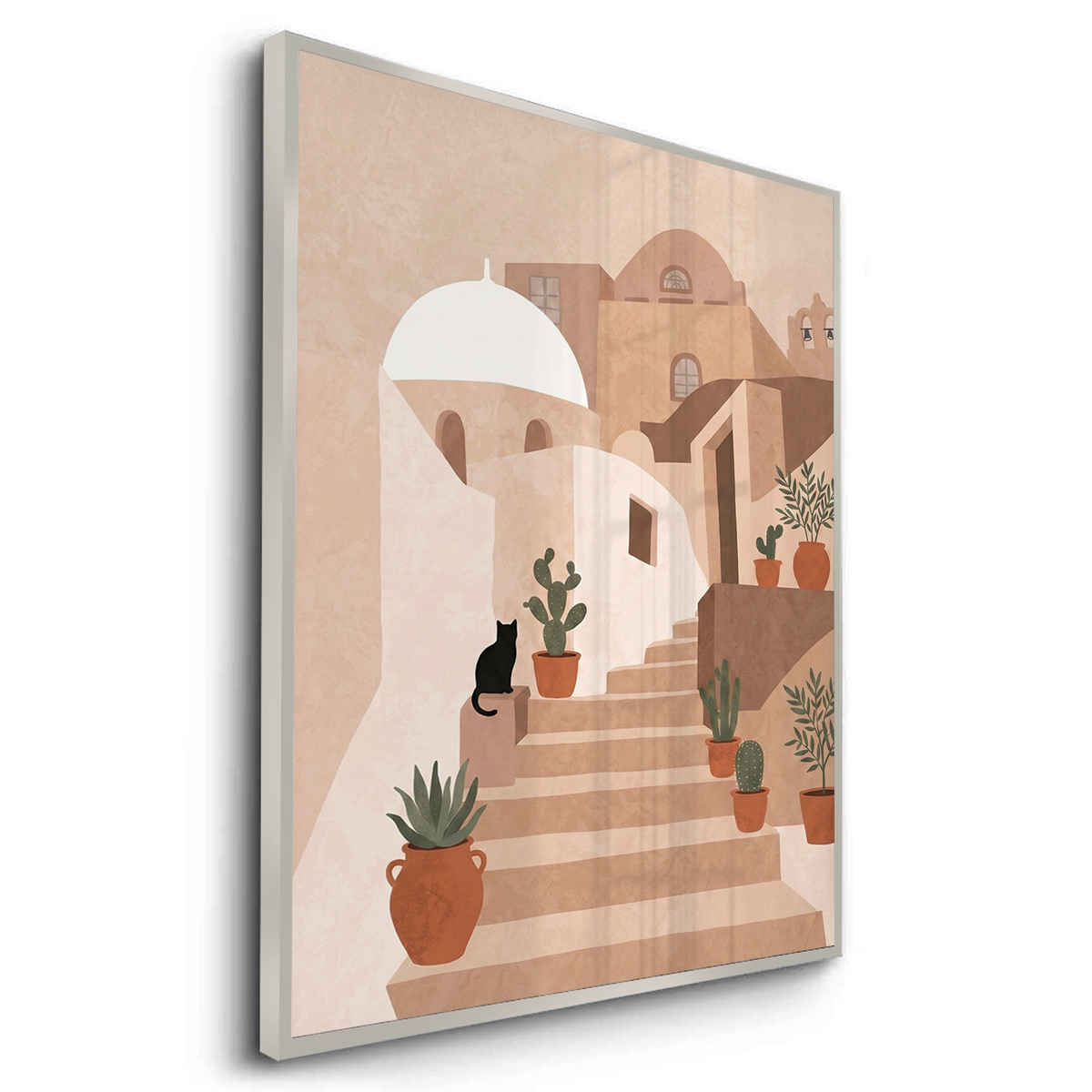 Santorini Stairway - Fine Art