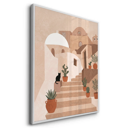 Santorini Stairway - Fine Art