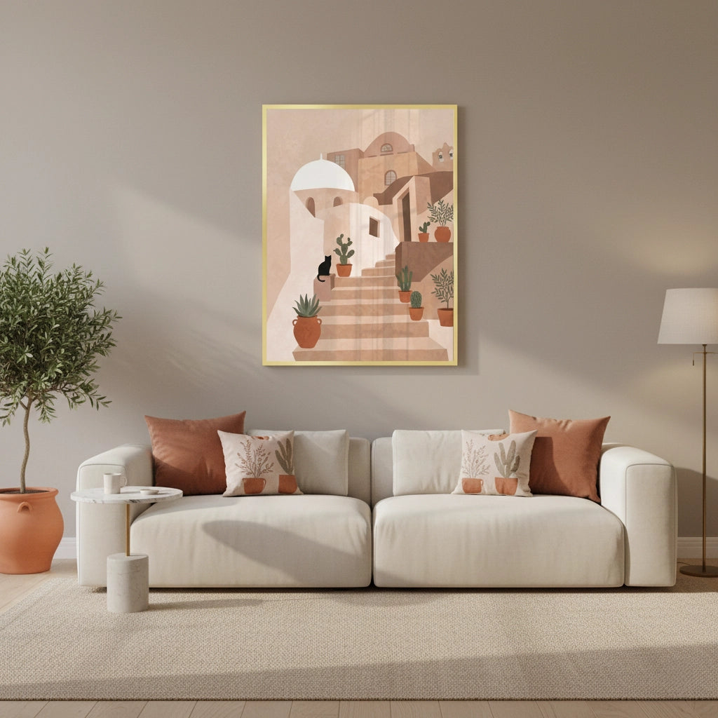 2Santorini Stairway - Fine Art