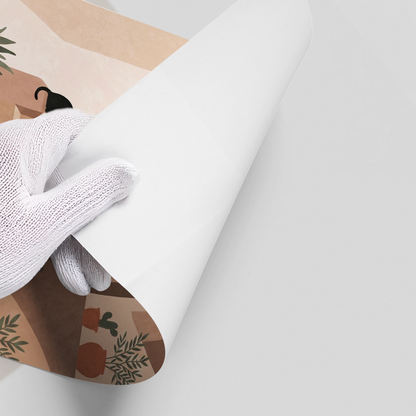 Santorini Stairway - Poster