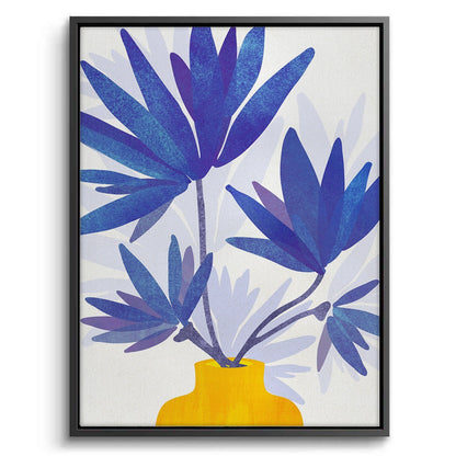 Sapphire Bloom - Canvas