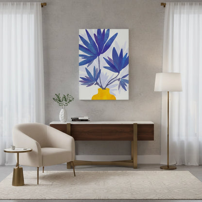 Sapphire Bloom - Canvas