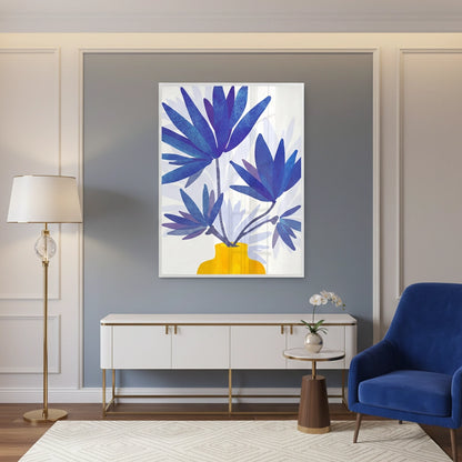 Sapphire Bloom - Fine Art