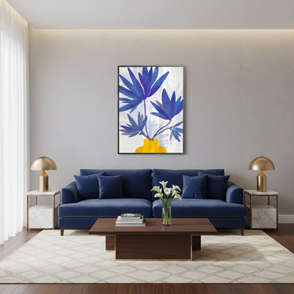 Sapphire Bloom - Fine Art