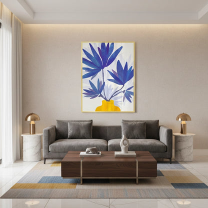 Sapphire Bloom - Fine Art