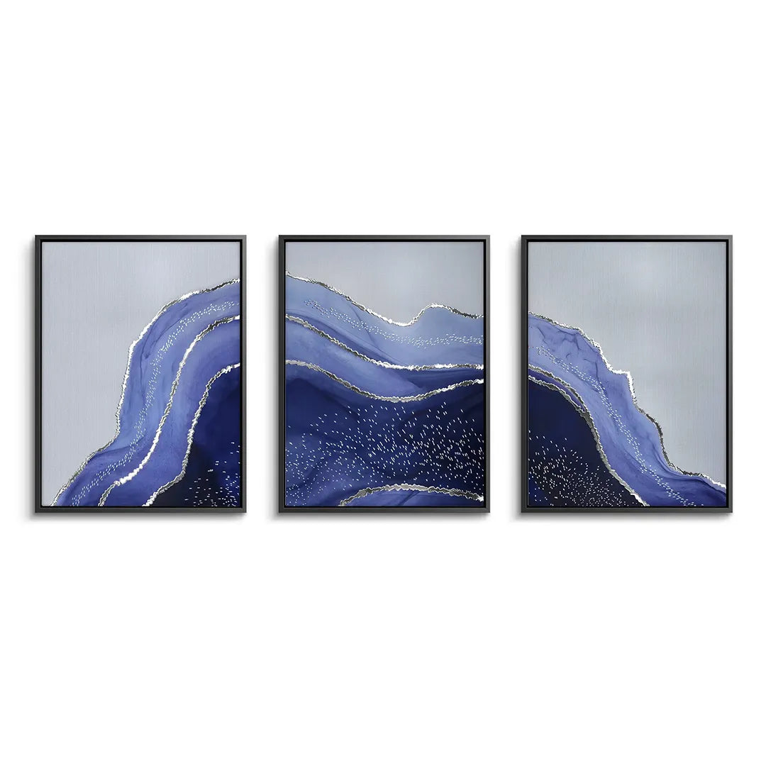 Sapphire Coast Set of 3 - Canvas - Jasmineart.ae