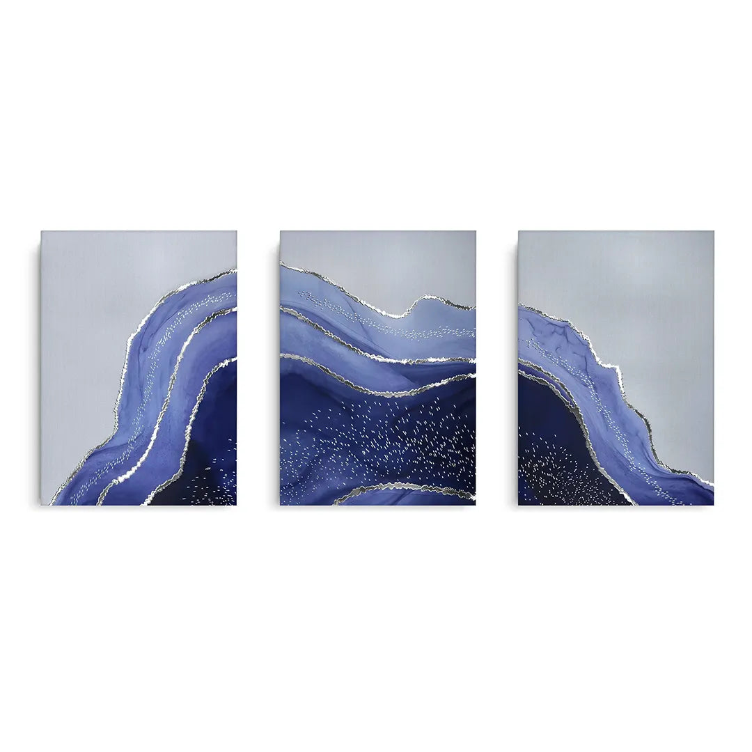 Sapphire Coast Set of 3 - Canvas - Jasmineart.ae