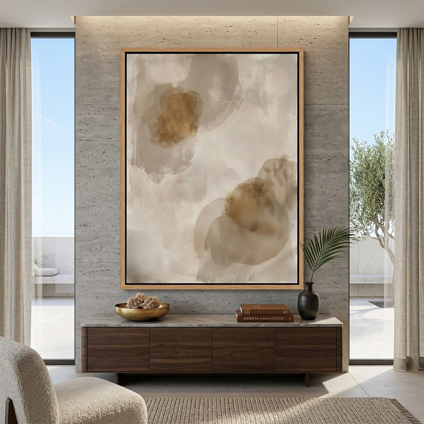 2Luxury retail showroom in Abu Dhabi using SepiaShadows as a warm, neutral backdrop for premium products.