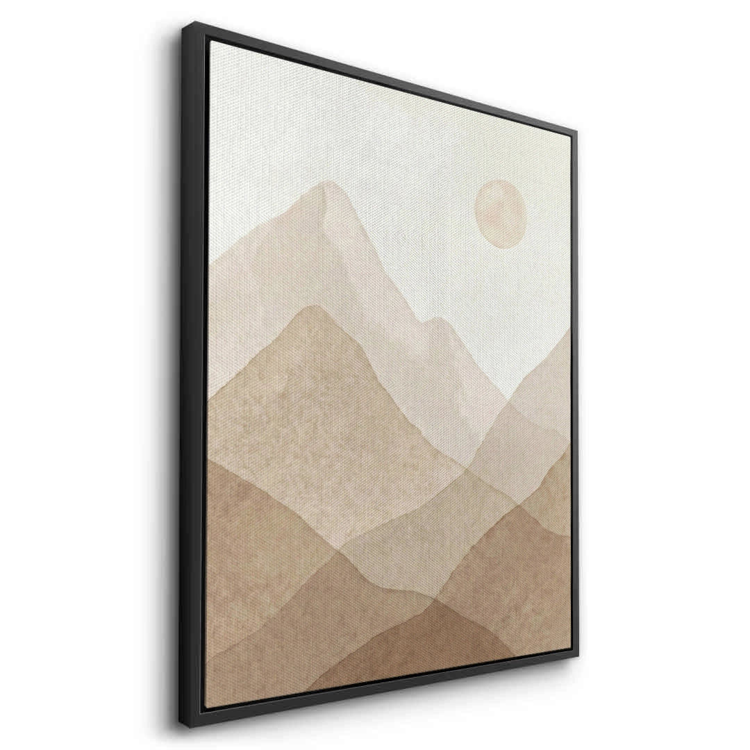 2Sepia Tone Mountain Range - Canvas