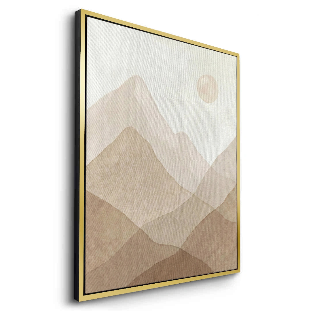 2Sepia Tone Mountain Range - Canvas