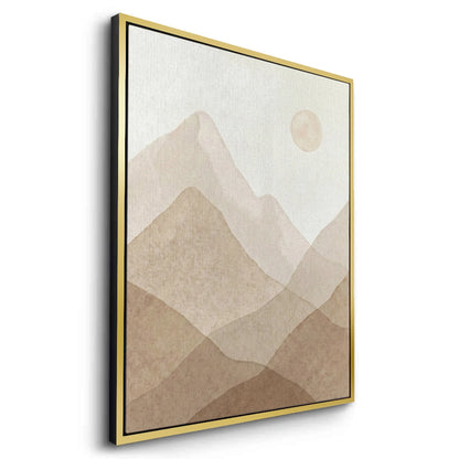 Sepia Tone Mountain Range - Canvas