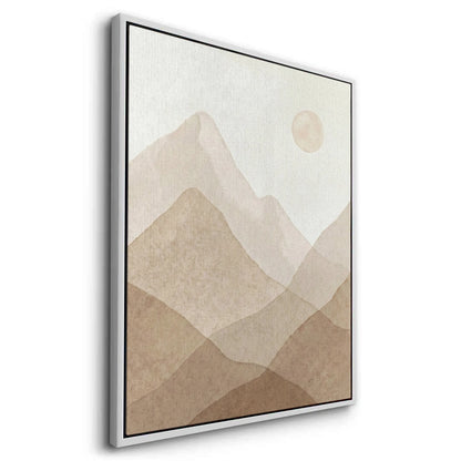 Sepia Tone Mountain Range - Canvas