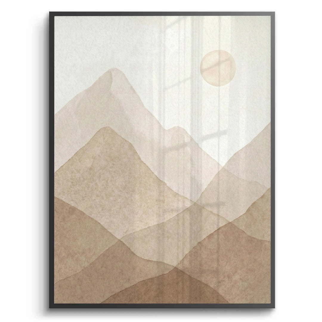 2Sepia Tone Mountain Range - Fine Art