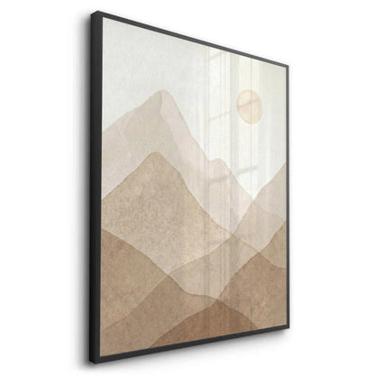 Sepia Tone Mountain Range - Fine Art