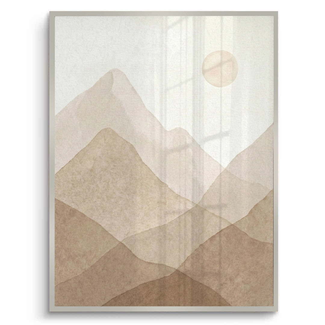 2Sepia Tone Mountain Range - Fine Art