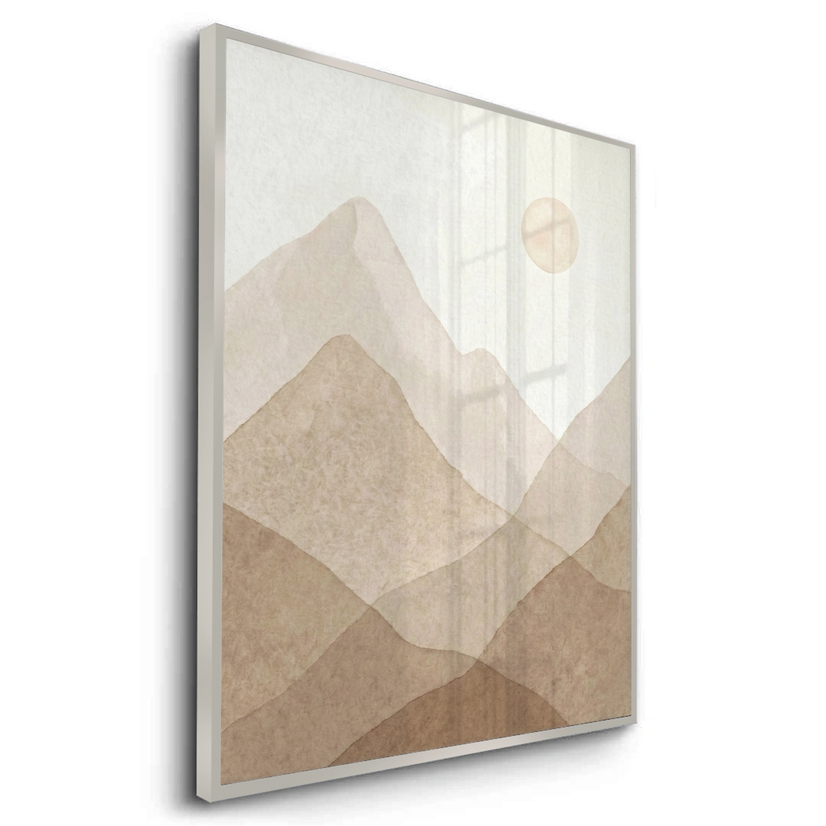 Sepia Tone Mountain Range - Fine Art