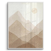 Sepia Tone Mountain Range - Fine Art