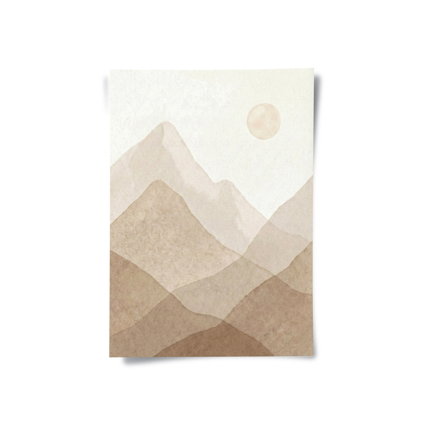 2Sepia Tone Mountain Range - Poster