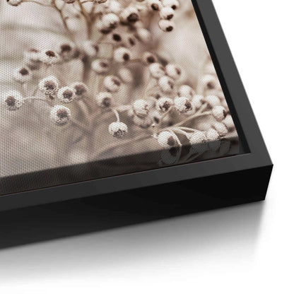 Serene Beige Wildflower - Canvas