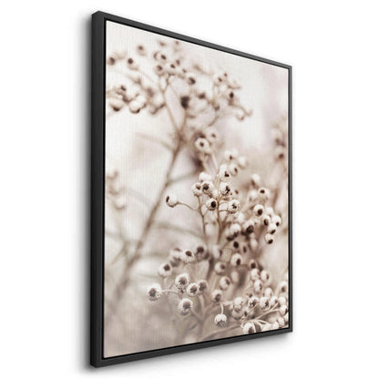 Serene Beige Wildflower - Canvas