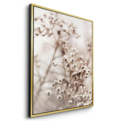 Serene Beige Wildflower - Canvas