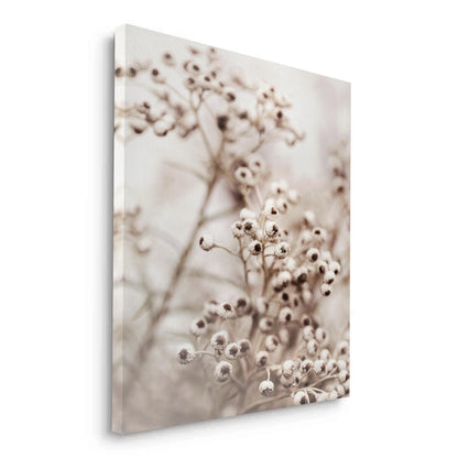 Serene Beige Wildflower - Canvas