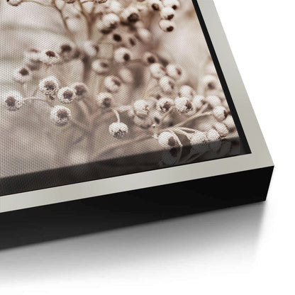 Serene Beige Wildflower - Canvas