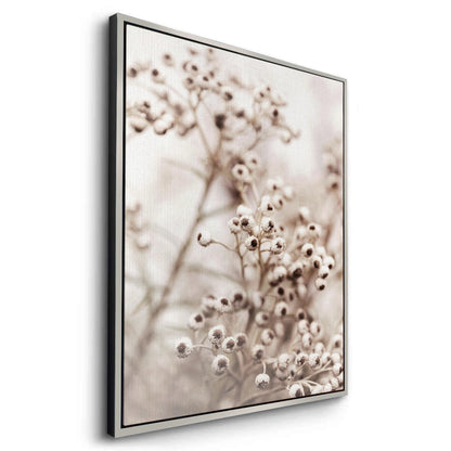 Serene Beige Wildflower - Canvas