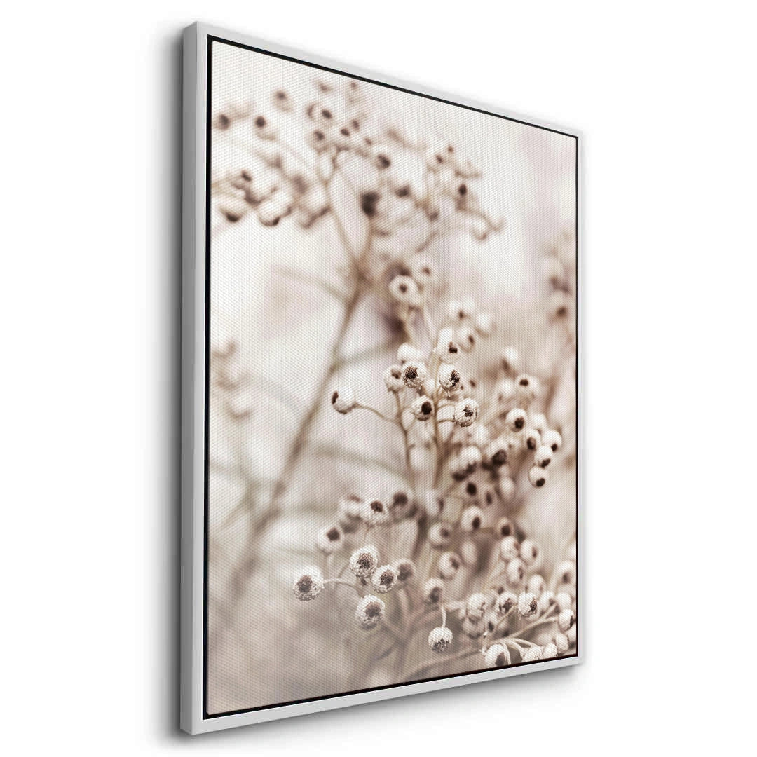 2Serene Beige Wildflower - Canvas