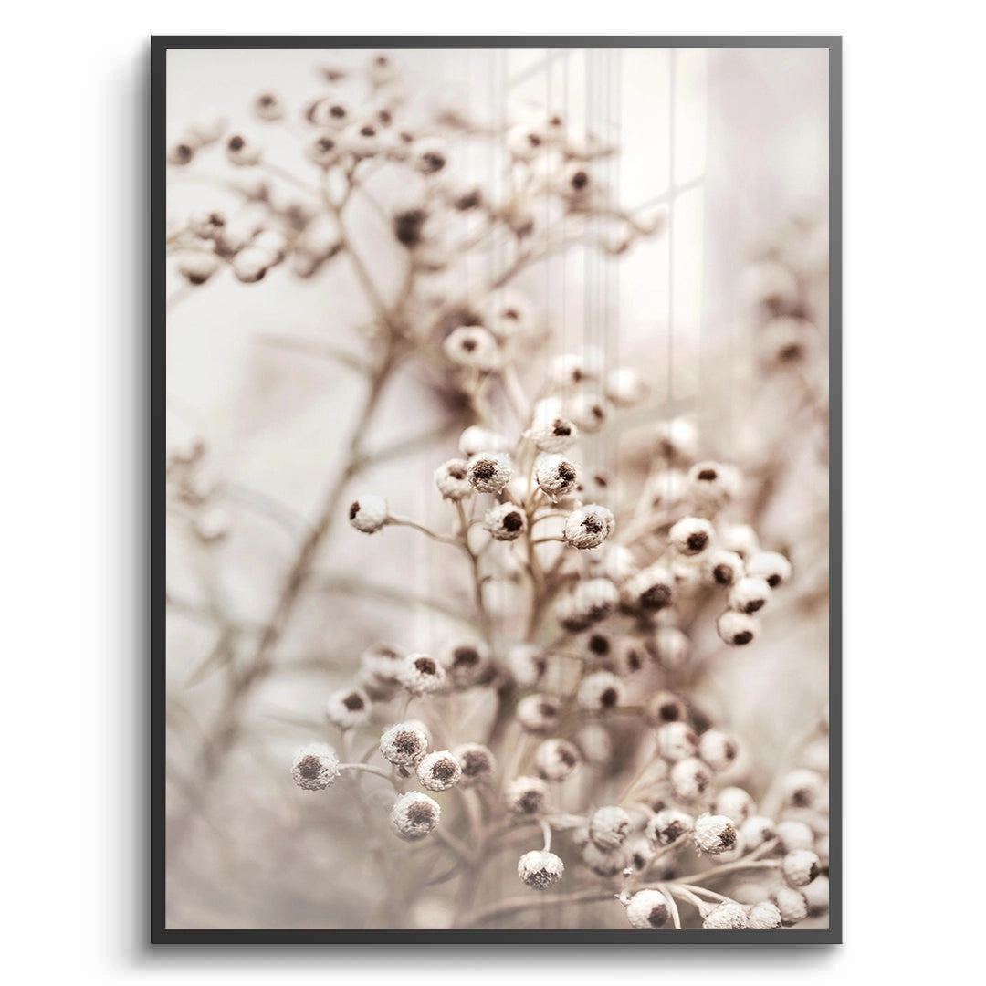 2Serene Beige Wildflower - Fine Art