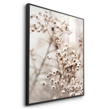 Serene Beige Wildflower - Fine Art