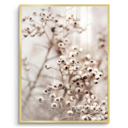 Serene Beige Wildflower - Fine Art