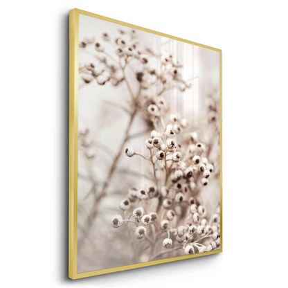 Serene Beige Wildflower - Fine Art