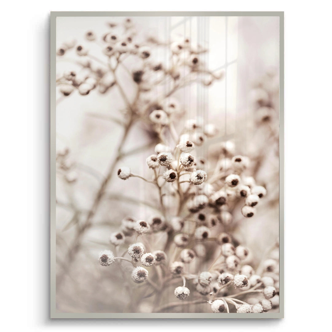 2Serene Beige Wildflower - Fine Art